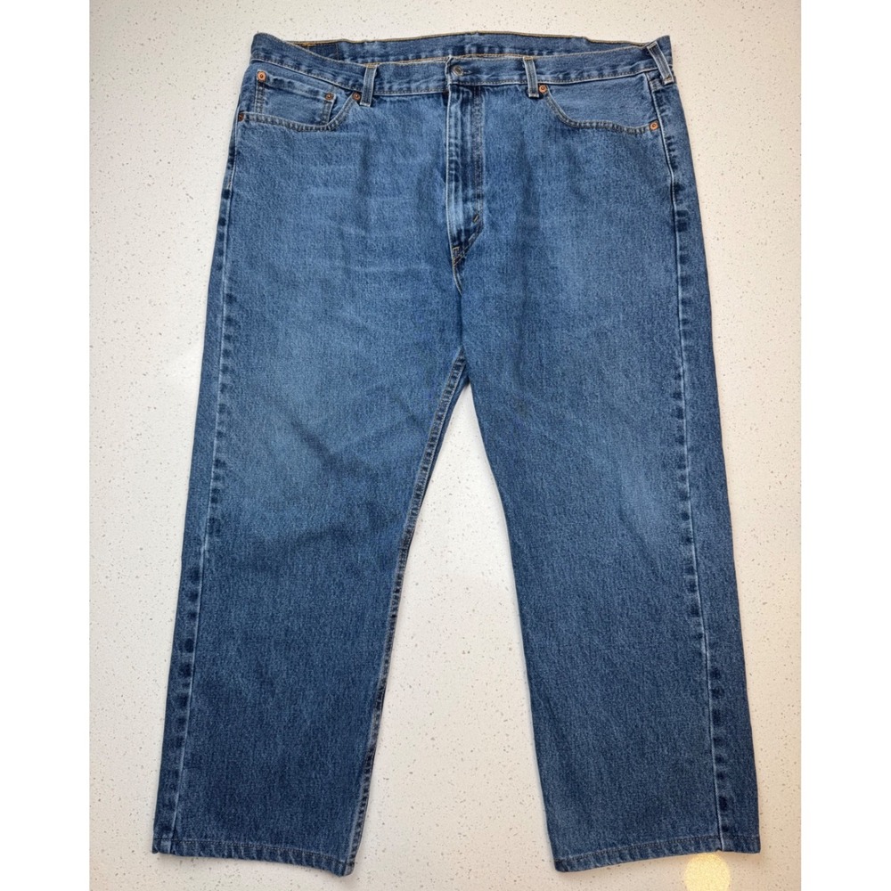Levi's 505 Regular Fit Jeans Mens 42x29 Blue Excellent Casual Workwear Denim‎